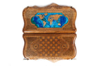 Handmade Walnut Backgammon Set with World Map and Ararat Outline, 30 cm - photo 10