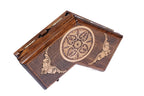 Handmade Wooden Backgammon Set for Three Players, 30 cm - photo 4