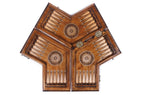 Handmade Wooden Backgammon Set for Three Players, 30 cm - photo 2