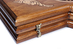 Handmade Wooden Backgammon Set for Three Players, 40 cm - photo 11