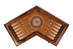 Handmade Wooden Backgammon Set for Three Players, 40 cm - photo 12