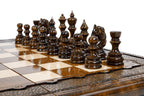 Handmade Wooden Chess and Backgammon Set, Classic Board, 60 cm - photo 10