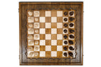 Handmade Wooden Chess and Backgammon Set, Classic Board, 60 cm - photo 5