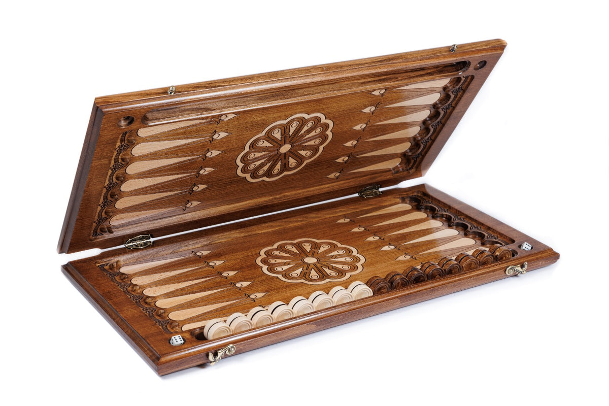 Handmade Wooden Backgammon Set with Artsakh Monument, 60 cm - photo 5