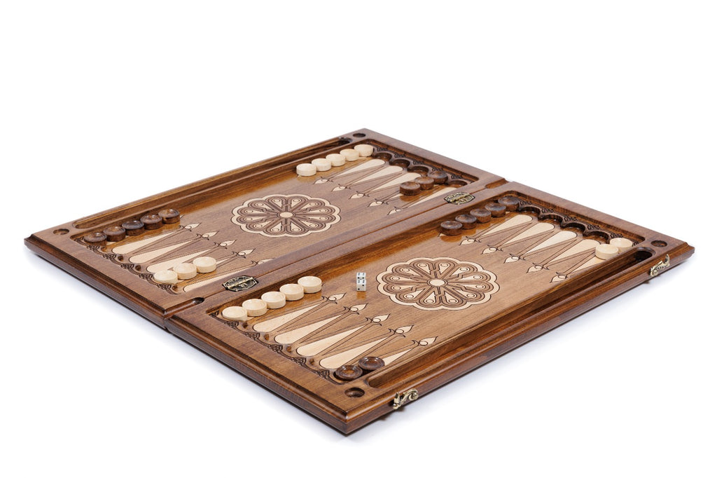 Handmade Wooden Backgammon Set with Artsakh Monument, 60 cm - photo 3