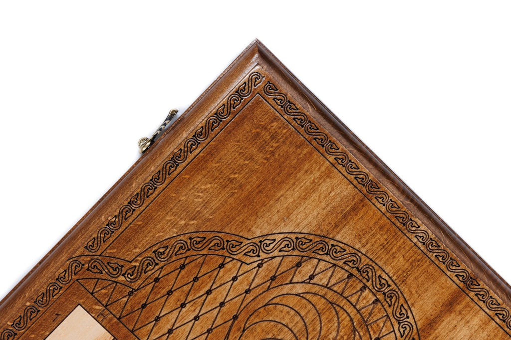 Handmade Wooden Backgammon Set with Artsakh Monument, 60 cm - photo 8