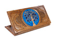 Handmade Walnut Backgammon Set with Pomegranate Tree, 60 cm