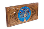 Handmade Walnut Backgammon Set with Pomegranate Tree, 60 cm - photo 6
