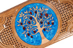 Handmade Walnut Backgammon Set with Pomegranate Tree, 60 cm - photo 2
