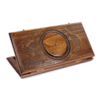 Backgammon Set with Eternity Sign, 50 cm – handmade wooden nardi board by Hrachya Ohanyan