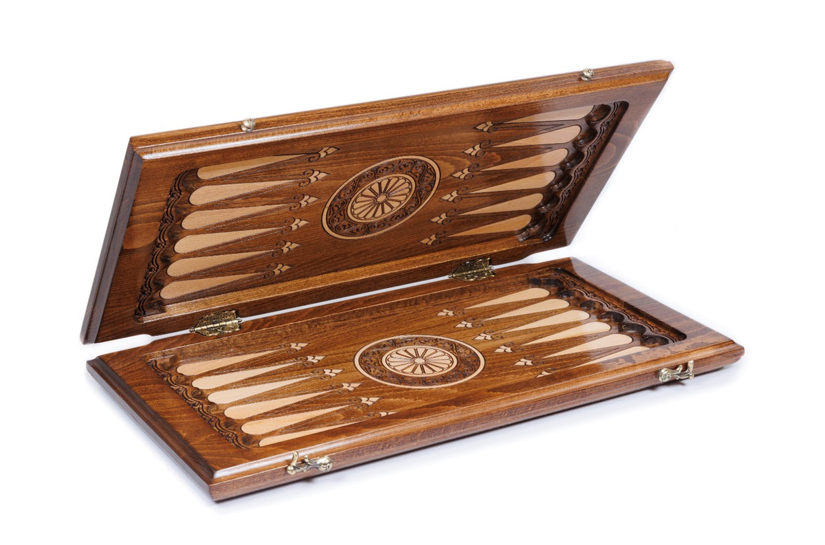 Backgammon-Set mit Ewigkeitszeichen, 50 cm – Foto 6
