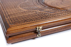 Handmade Wooden Backgammon Set with Eternity Sign, 50 cm - photo 8