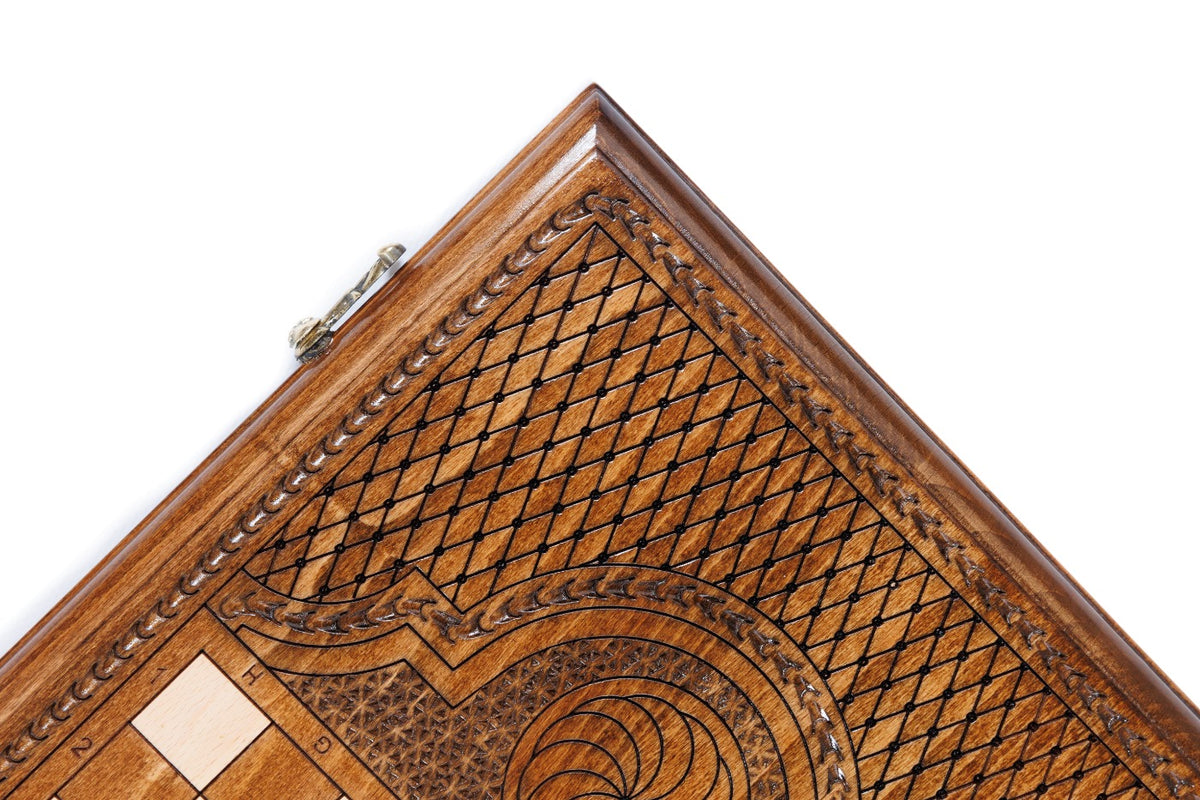 Backgammon-Set mit Ewigkeitszeichen, 50 cm – Foto 9