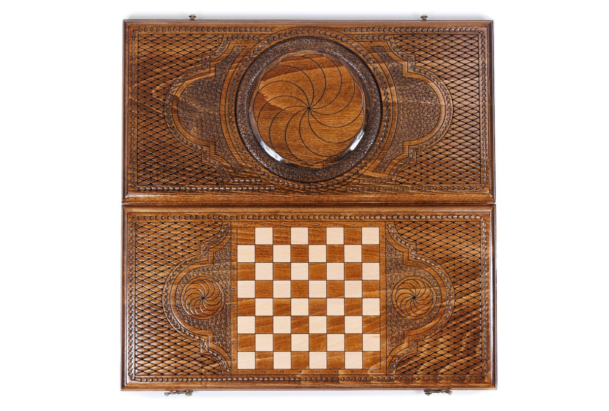 Backgammon-Set mit Ewigkeitszeichen, 50 cm – Foto 10