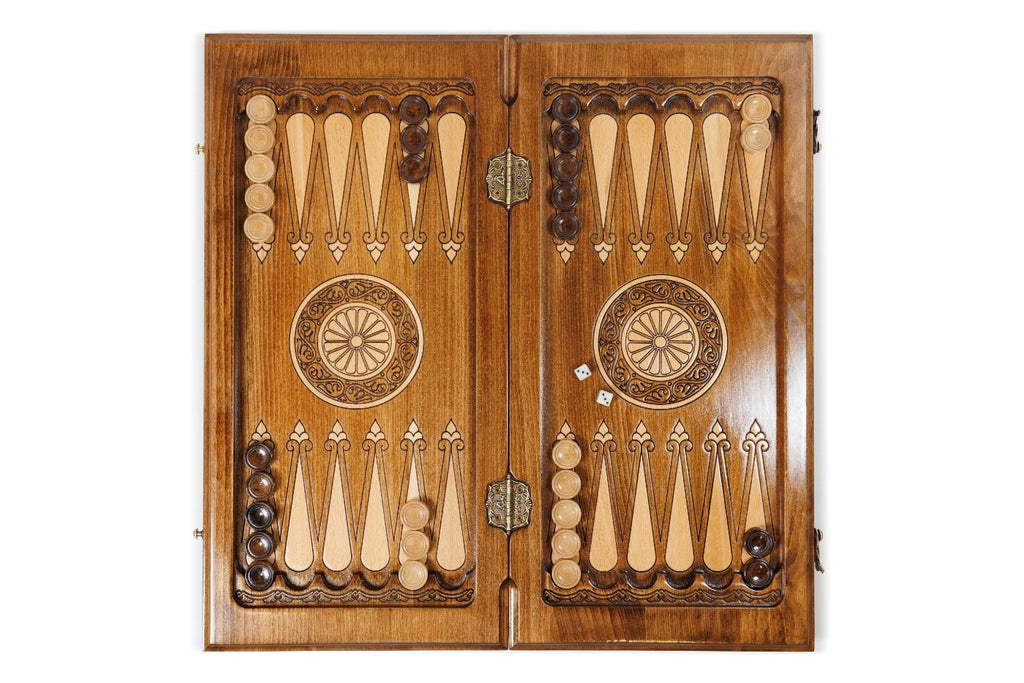 Handmade Wooden Backgammon Set with Mount Ararat, 50 cm - photo 9