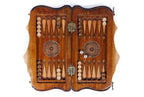 Handmade Wooden Backgammon Set with Armenian Coat of Arms and Ararat Outline, 30 cm - photo 8