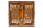 Handmade Wooden Backgammon Set with Armenian Coat of Arms, 30 cm - photo 10