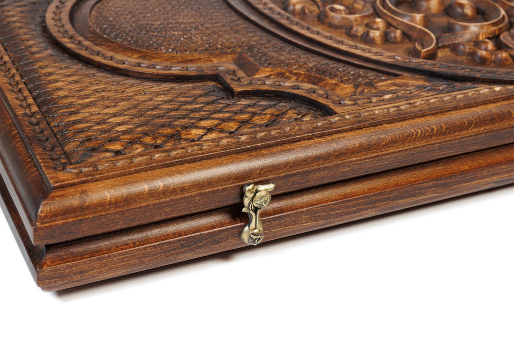 Handmade Wooden Backgammon Set with Armenian Ornament, 70 cm - photo 9