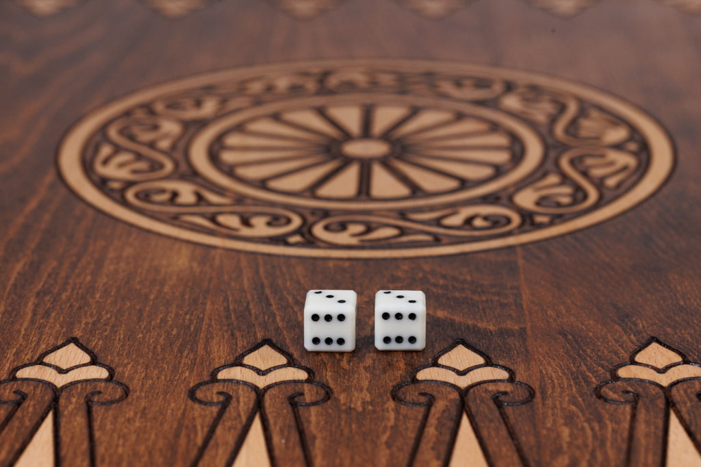 Handmade Wooden Backgammon Set with Armenian Ornament, 70 cm - photo 10