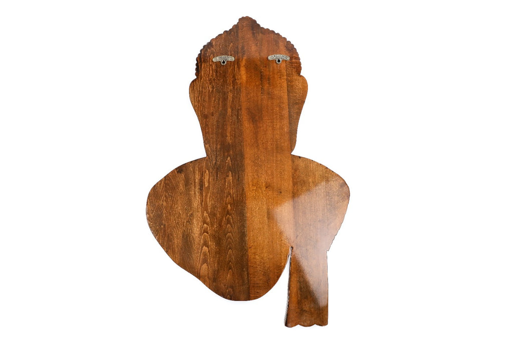 Hand-Carved Wooden Buddha Sculpture - photo 5