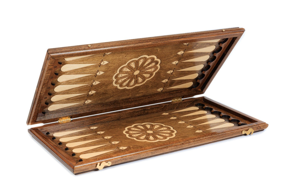 Handmade Wooden Backgammon Set with Eagle, 60 cm - photo 5