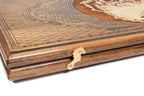 Handmade Wooden Backgammon Set with Eagle, 60 cm - photo 11