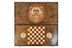 Handmade Wooden Backgammon Set with Bear, 60 cm - photo 5