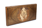 Handmade Wooden Backgammon Set with Bear, 60 cm - photo 6