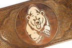 Handmade Wooden Backgammon Set with Bear, 60 cm - photo 2