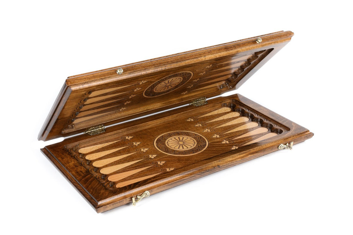 Backgammon-Set mit Granatapfelbaum, 50 cm – Foto 5