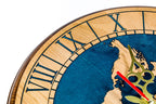 Reloj de Pared con Mapa del Mundo