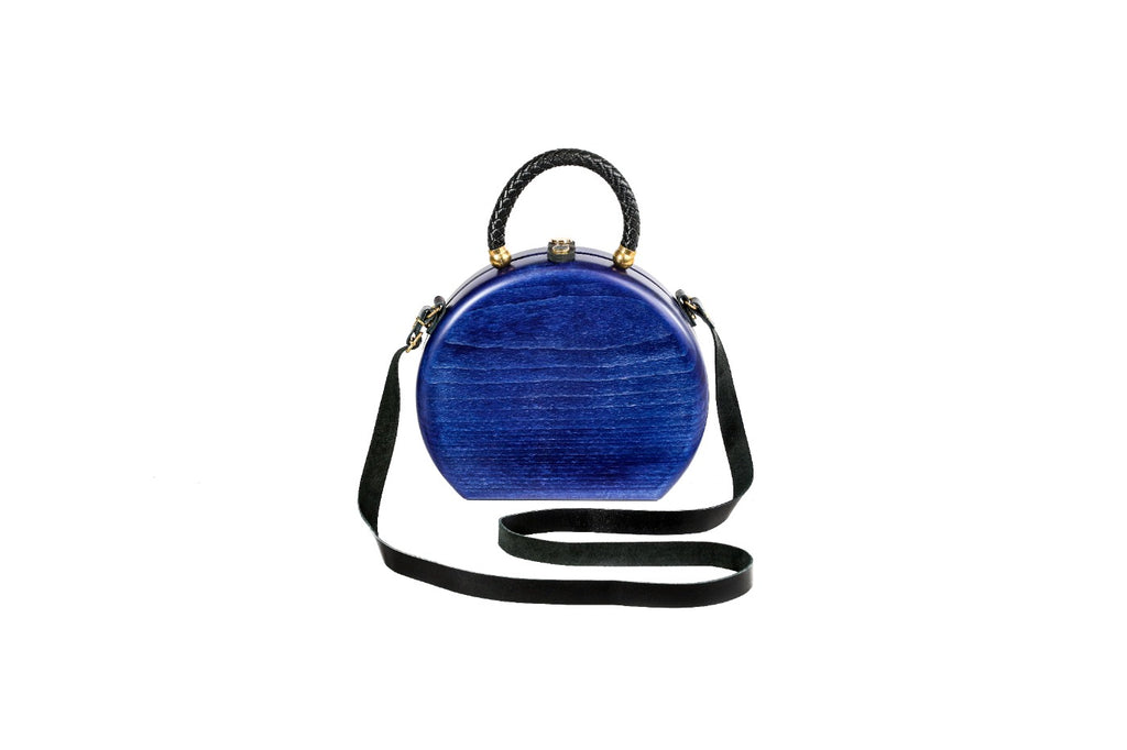 Blue Wooden Bag