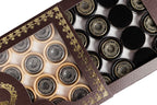 Fichas de Backgammon con Adorno de Alfombra
