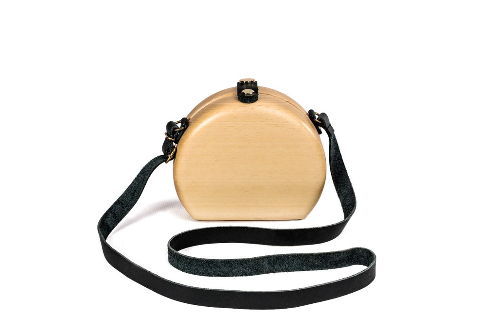 Bolso Bandolera de Madera para Mujer – Bolso de Madera Natural Hecho a Mano