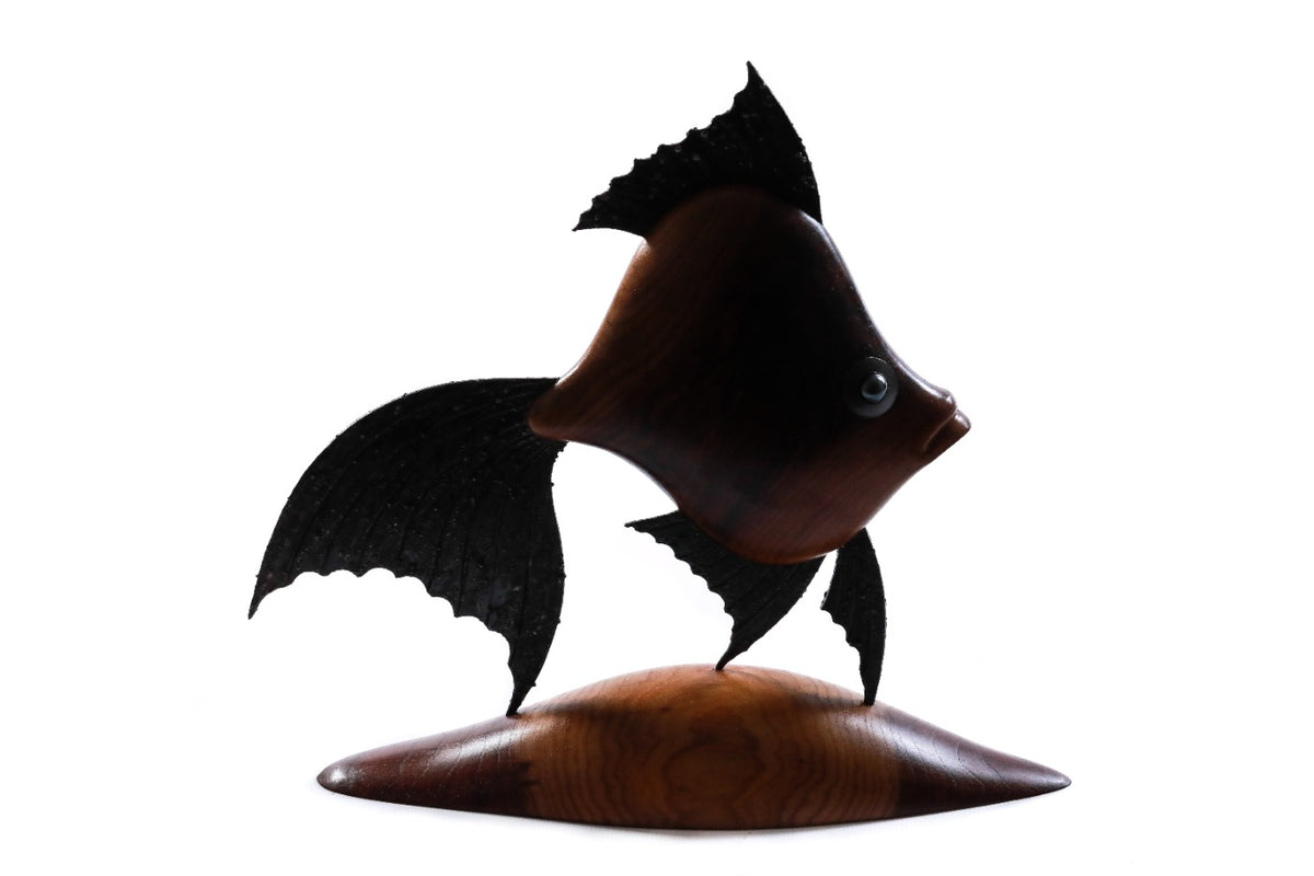 Wood Fish Sculpture