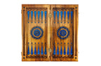 Epoxy Chess & Backgammon Set with Tree Branch Slices