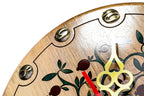 Reloj de pared Árbol de Granado hecho a mano