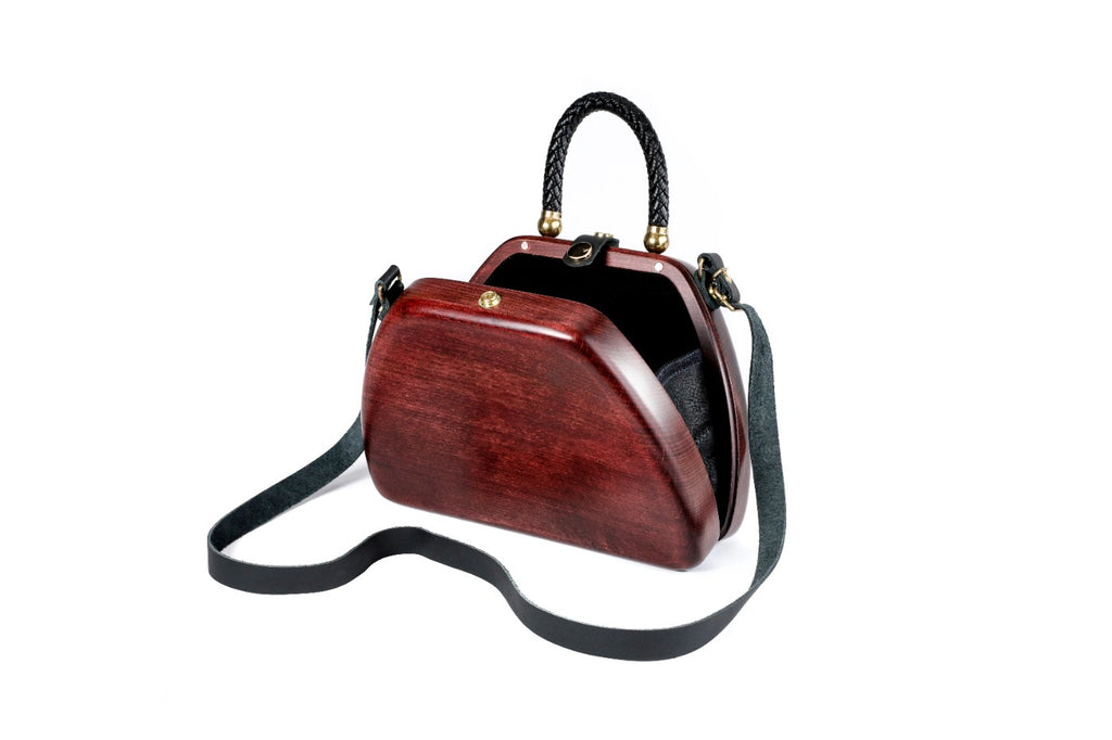 Red Wooden Handbag