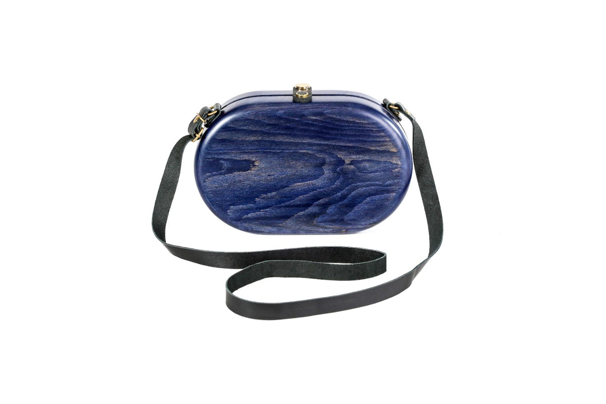 Blaue Holztasche (Modell 53369) – Foto 6