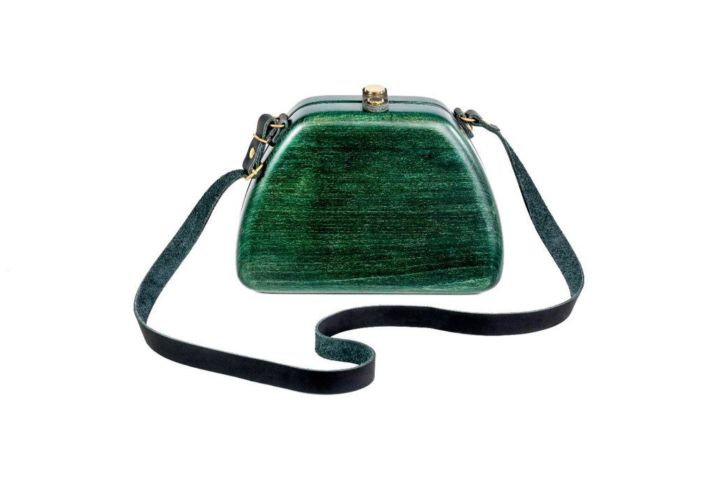 Unique Green Wood Bag,