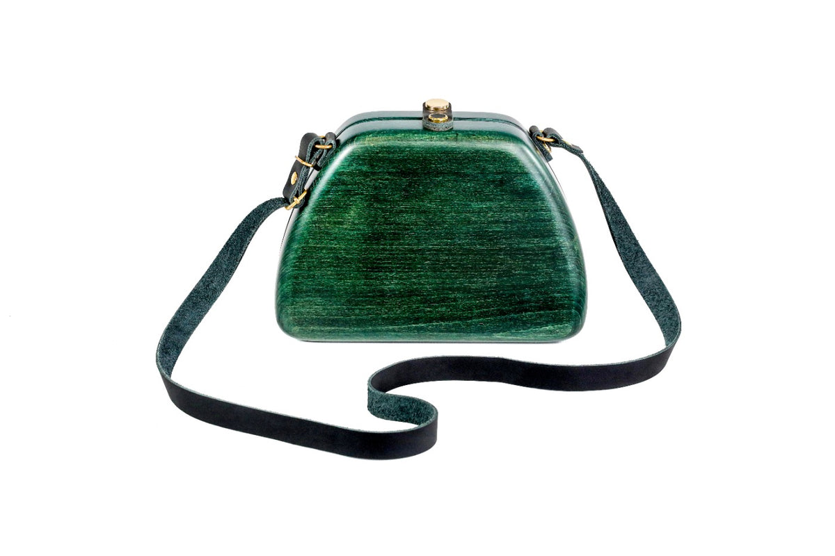 Unique Green Wood Bag,