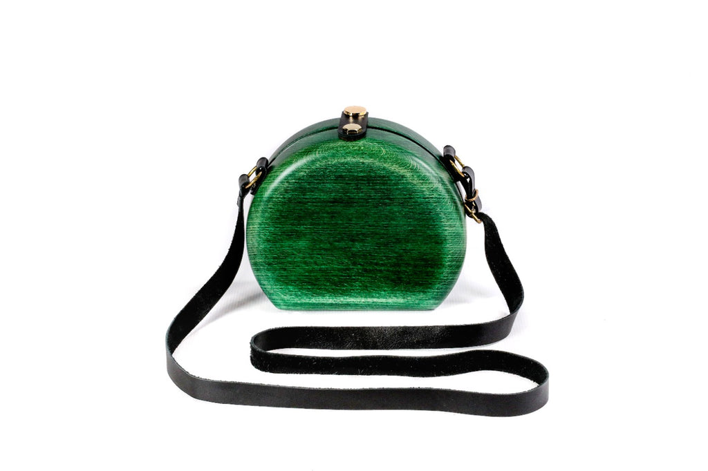 Green Wooden Bag for Women