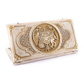 Handmade Wooden Backgammon Set with Armenian Coat of Arms