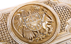 Handmade Wooden Backgammon Set with Armenian Coat of Arms - photo 8