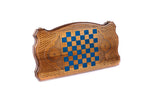 Handmade Walnut Backgammon Set with Russian Coat of Arms, 60 cm - photo 4