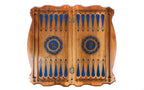 Handmade Walnut Backgammon Set with Russian Coat of Arms, 60 cm - photo 7