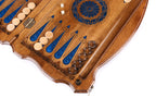 Handmade Walnut Backgammon Set with Russian Coat of Arms, 60 cm - photo 11