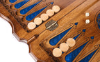 Handmade Walnut Backgammon Set with Russian Coat of Arms, 60 cm - photo 12