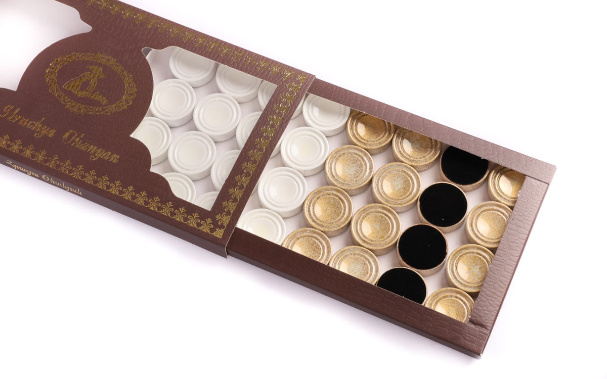 Handmade Wooden Backgammon Set with Pomegranates and Grapes, 60 cm - photo 6