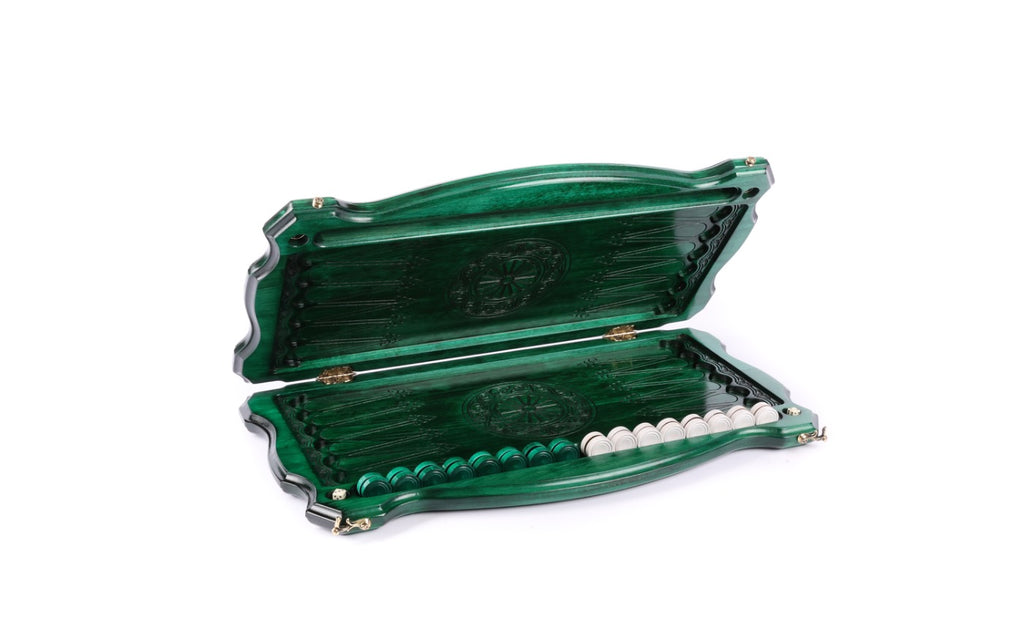 Handmade Wooden Backgammon Set with Armenian Ornament, 60 cm - photo 2